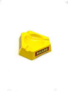 Posacenere pubblicitario vintage Ricard giallo plastica Serenari anni 70 bar - Foto 1 di 9