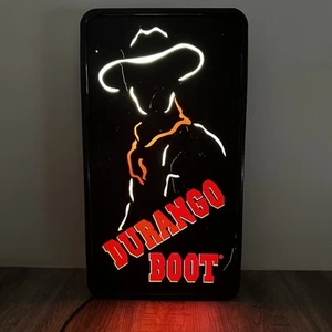 Stivali cowboy Durango sagoma insegna luminosa uomo decorazione grotta Tecart testato funziona - Foto 1 di 18