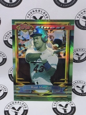 1994 Topps Finest Refractor #74 Raul Mondesi Los Angeles Dodgers  - Image 1 of 2