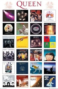 Queen: póster collage de portadas de álbum - Imagen 1 de 1