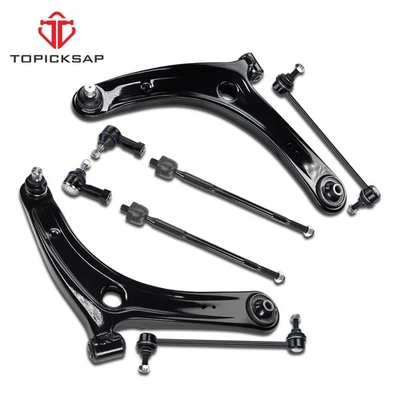 8X Front Lower Control Arms Tie Rods Sway Bar Tie Rods Kit for Mitsubishi Lancer Foto 1 de 4