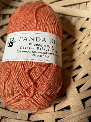 Crystal Palace Yarns- PANDA SILK- 1 Skein - Orange - Image 1 of 4