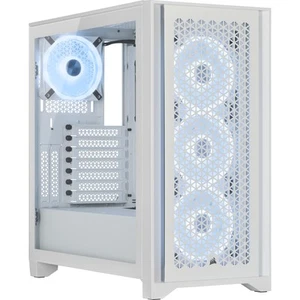 Corsair iCUE 4000D RGB Midi Tower White - CC-9011241-WW - Picture 1 of 7