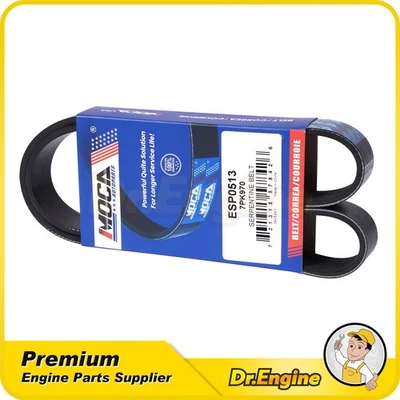 Cinturón serpentino EPDM para Hyundai Sonata 11-2012 11-2016 Kia Optima L4 7PK970 Foto 1 de 4