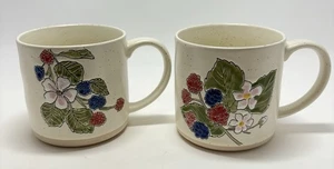 Parche de bayas Spectrum Designz 17 oz x 2 tazas de café taza bayas y flores - Imagen 1 de 10