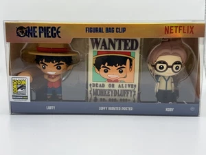 SDCC 2025 EXCLUSIVE Monogram One Piece Figure 3D Bag Clip Set Luffy Koby LE300 - Picture 1 of 1