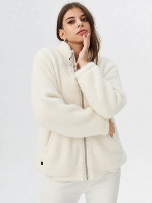 SKECHERS Go Snuggle Brillo Sherpa Chaqueta Color Blanco Crema Talla XL Mujer Foto 1 de 4