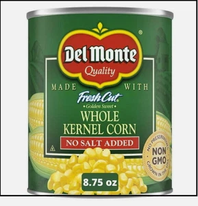 Del Monte Konserven frisch geschnitten golden süß ganze Kerne Mais ohne Salzzusatz, 8,75-Ou - Bild 1 von 3