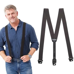 NEW Upfitter Black M Hidden Suspenders for Men Under Clothes - 3 Point Belt Loop - Picture 1 of 7