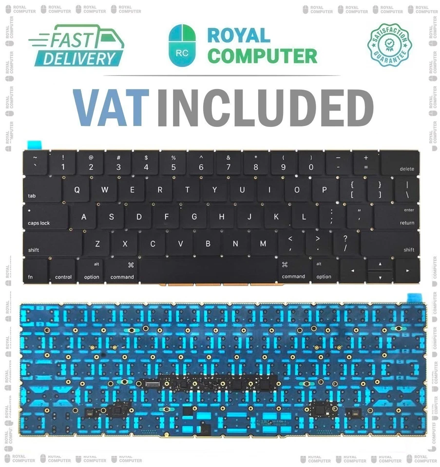 Apple MacBook Pro Retina A1706 A1707 Full Keyboard US Layout Late 2016 Mid 2017 - Image 1 of 1