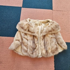 Wie Ist * Vintage Fell Halstuch Achselzucken Schal Stola Cape grau Polensky Kane Shuman Y9d - Bild 1 von 12