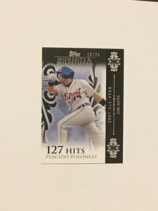 2008 Moments & Milestones Placido Polanco #103 Black 19/25 - Picture 1 of 1