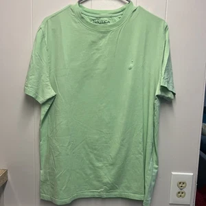 Nautica Performance T-Shirt Men's Size Large Green Short Sleeve - Picture 1 of 8