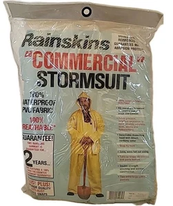 Rainskins Unisex Commercial Waterproof Foul Weather Gear Jacket/Bibs Small NEW - Picture 1 of 6