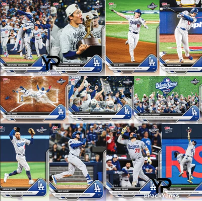 11-Card Bundle WS LA Dodgers Game 7 2025 MLB Topps NOW Cards 919-929 Presale