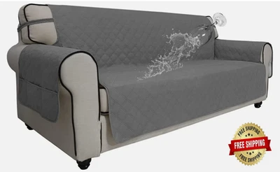 Funda Elastica Para Sofá Cubre De 3 Plazas Protector Mascotas Forros Sofás Gris Foto 1 de 4