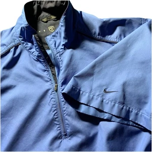 NIKE GOLF Azul 1/2 Cremallera Jersey Cortavientos Chaqueta Para Hombre GRANDES Bolsillos - Imagen 1 de 10