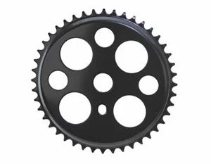 Black Bicycle ChainRing Sprocket 44T x 1/2" x 1/8" Lucky-7 BMX Bikes - Picture 1 of 1