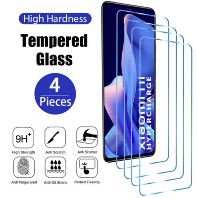 Screen Protector For Xiaomi Redmi Note 11 10 9 Poco M4 Pro Mi 11T Tempered Glass - Image 1 of 4