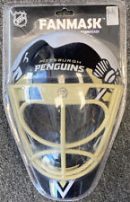 Nhl Pittsburgh Penguins Full Size Fan Mask Goalie Mask New Cap Hat Fanfave <script type=