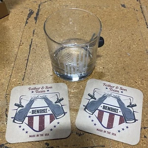 Brantley Gilbert Guitar Pick-American Flag Benshot Whiskey Glass - Picture 1 of 5