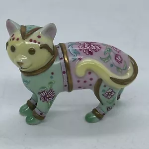 Raro gato rosa de la familia ""Colección del gato Curio"" de Franklin como nuevo excelente - Imagen 1 de 6
