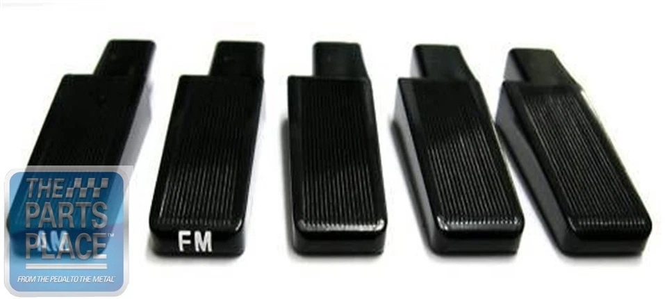 1969 Pontiac Firebird / Trans Am AM/FM Black Radio Buttons - Image 1 of 1