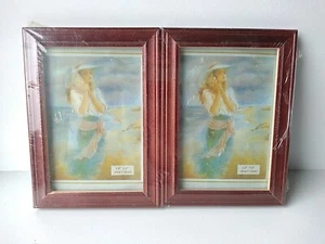 NEW Package of 2 Wood Photo Frames for 3.5" x 5" Picture - Picture 1 of 2