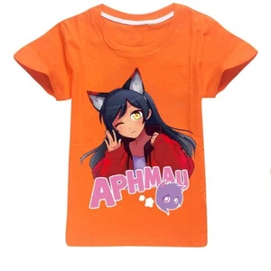 Girls Aphmau Cartoon Print tshirt Anime Short Tops Summer Tees kids Casual shirt - Picture 1 of 43