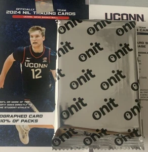 (1) Pack UCONN Huskies 2024 ONit NIL Trading Cards 14 Cards Spencer Newton AUTO? - Picture 1 of 3