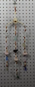 BoneHeadz w/Beach Glass, Abalone Shells, Glass Beads, Wood Beads and Real Bones - Picture 1 of 4