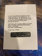 2021-22 nhl ultimate collection Dawson Mercer Ultimate Retro Rookies Signature