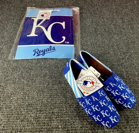 Womens Small Shoes Kansas City Royals Forever Collectibles Size 5/6 New Cover