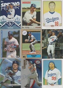 Los Angeles Dodgers Baseball Lot of 9 Old And New Players Great Value