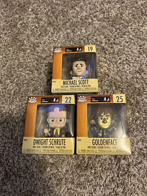 Figura Vinilo Funko Minis 3" Nueva/Sellada - The Office Dwight, Goldenface, Michael Foto 1 de 4