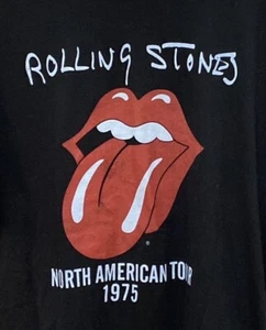Camisa retro repro Rolling Stones North American Tour 1975 para hombre talla XL - Imagen 1 de 10