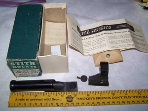 Vintage Stith Winchester 70 54 Rem 721 722 Alaskan Scope Mount w box Instruction - Picture 1 of 7