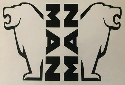 MAN Löwe Black Set LKW TRUCK Tamiya 1:14 1:14,5 Wedico Aufkleber 1:16 Schwarz - Bild 1 von 4