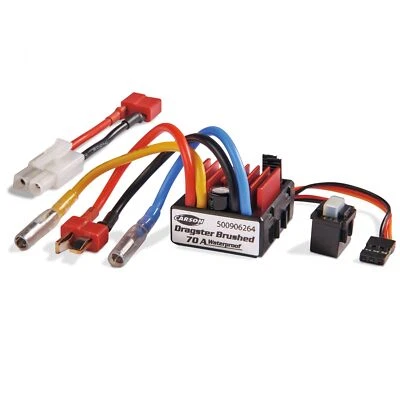 Fahrregler Dragster Brushed 70A f. Buggys und andere Fahrzeuge m. T-Plug Adapter - Bild 1 von 2