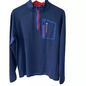 Vineyard Vines Performance Quarter Zip Pullover Gr. Medium Golf Walker blau - Bild 1 von 7