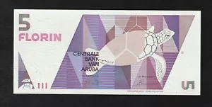 Aruba, 5 Florin, 1990, P-6, UNC Banknote - Picture 1 of 2