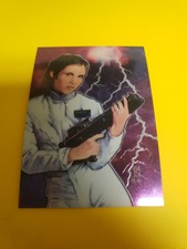 1996 Topps Star Wars Finest Chromium Trading Card #3 Princess Leia Organa Solo