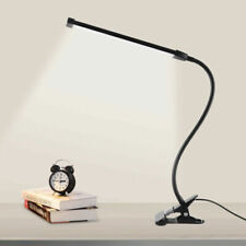 LED Klemmleuchte dimmbar Schreibtischlampe Leselampe flexibel USB Tisch-Lampe 8W