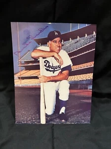 Duke Snider Signed Autographed 8x10 photo Brooklyn Dodgers - Picture 1 of 2