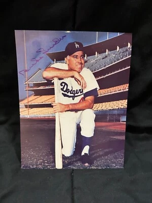 Duke Snider Signed Autographed 8x10 photo Brooklyn Dodgers - Image 1 of 2