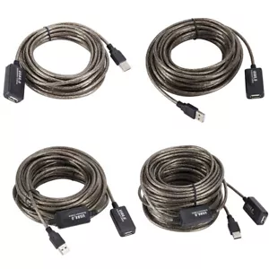USB Extension Cable Male to Female Active Repeater Network Card Extender Cord - Picture 1 of 24