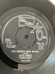 Stevie Wonder. You haven’t done nothin . 7” single VG+ 1974. Motown - Picture 1 of 4