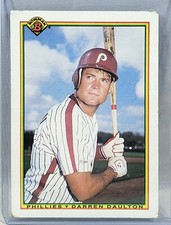 Topps Bowman DARREN DAULTON Card #158 | 1990 MLB Baseball Philadelphia Phillies