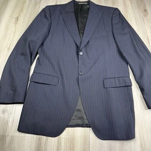 Dolce Gabbana Striped Sport Coat Blazer Jacket Made in Italy Men’s Size 44R - Picture 1 of 17