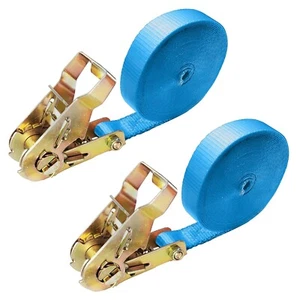 USA 2er-Pack Schwerlast Endlos 1" x 10 Fuß Ratsche Befestigungsgurt Motorrad Kajak - Bild 1 von 7
